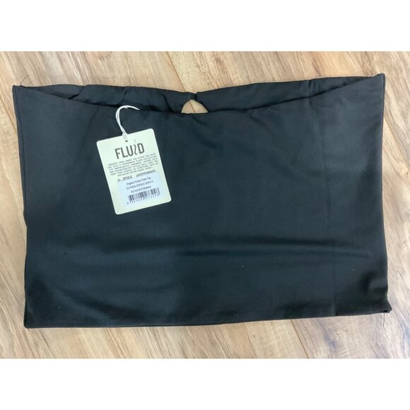 NWT Women's Silk x Peppermayo Black Organic Form Tube Top Size10 - Picture 5 of 5